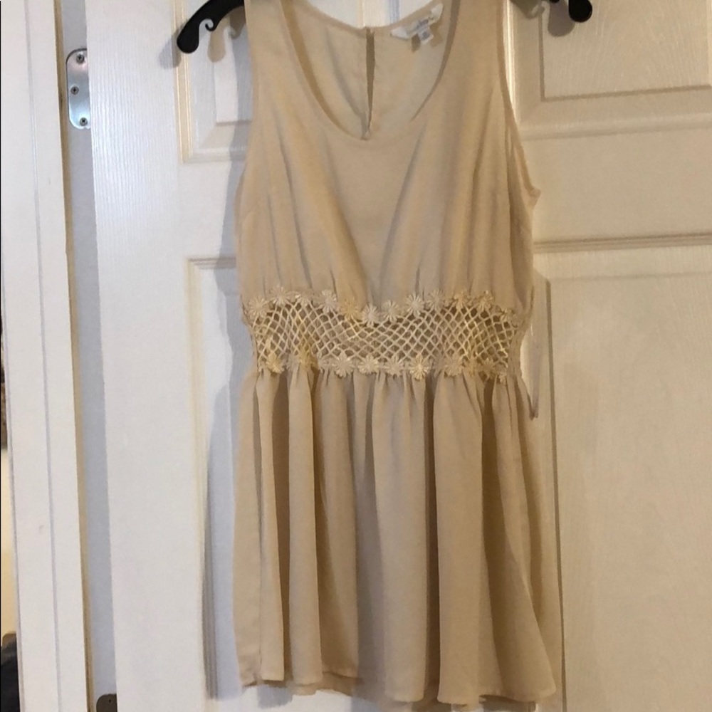 Cream/beige dress top